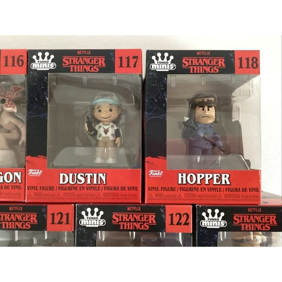 Stranger Things Funko Minis Netflix Vinyl Figures Season 4 Complete Set of 9 New - Picture 8 of 16